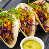easy taco Tuesday recipe. microgreens recipe