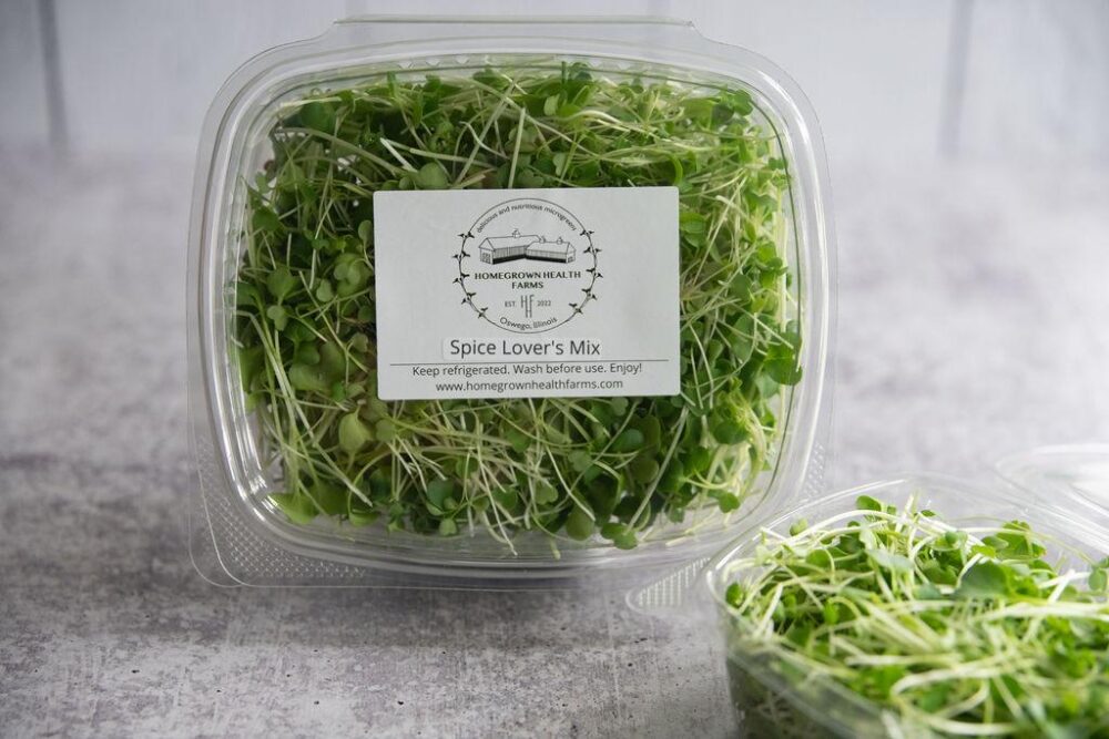 Spice lovers mix microgreens