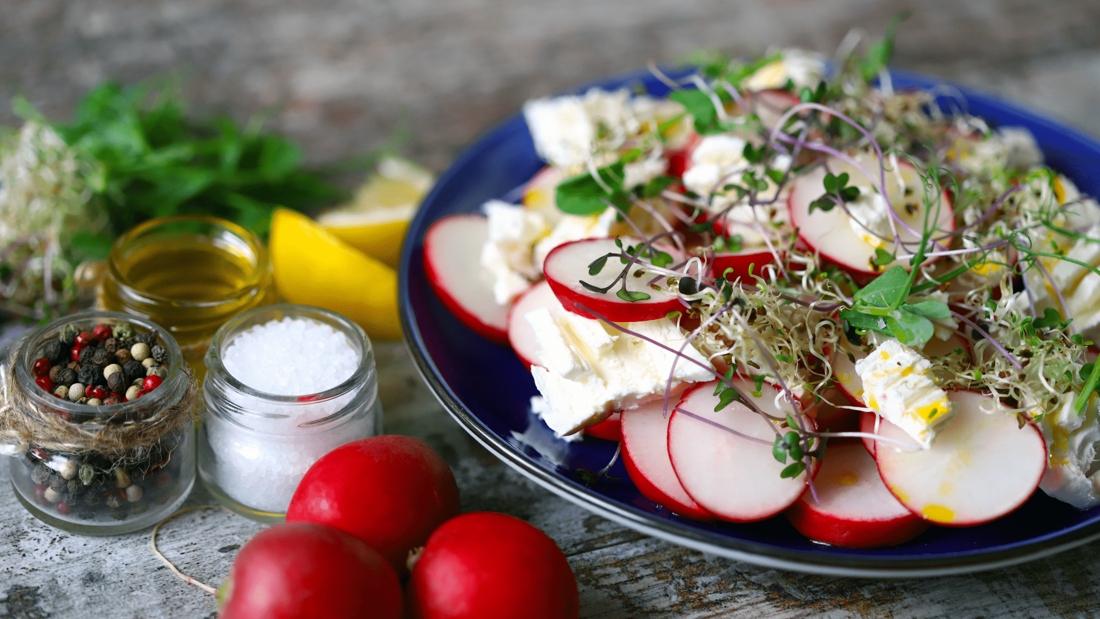 Big Salad with Rainbow Mix. Healthy holiday recipe.